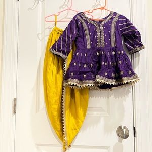 Desi peplum top with dhoti